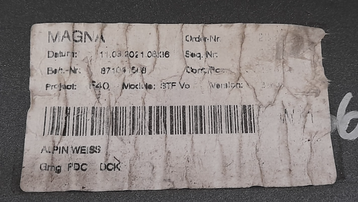 Original BMW 1er F40 Frontstoßstange Stoßstange vorne 4x PDC