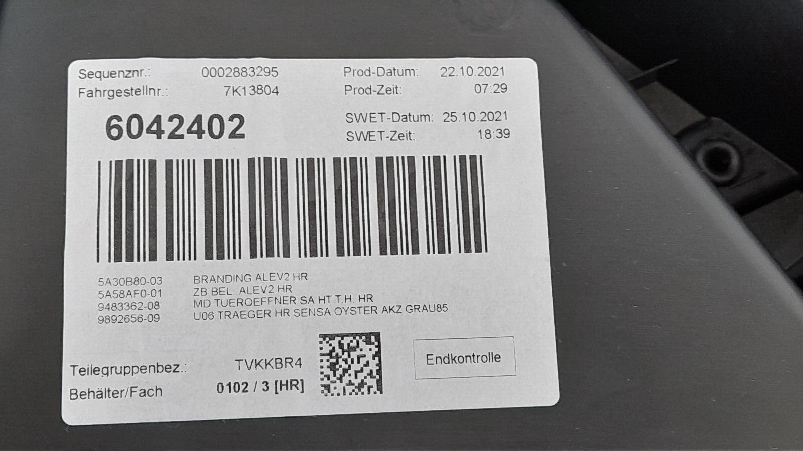 BMW 2er Active Tourer hinten Rechts Leder  Türverkleidung +Harman Kardon Speaker
