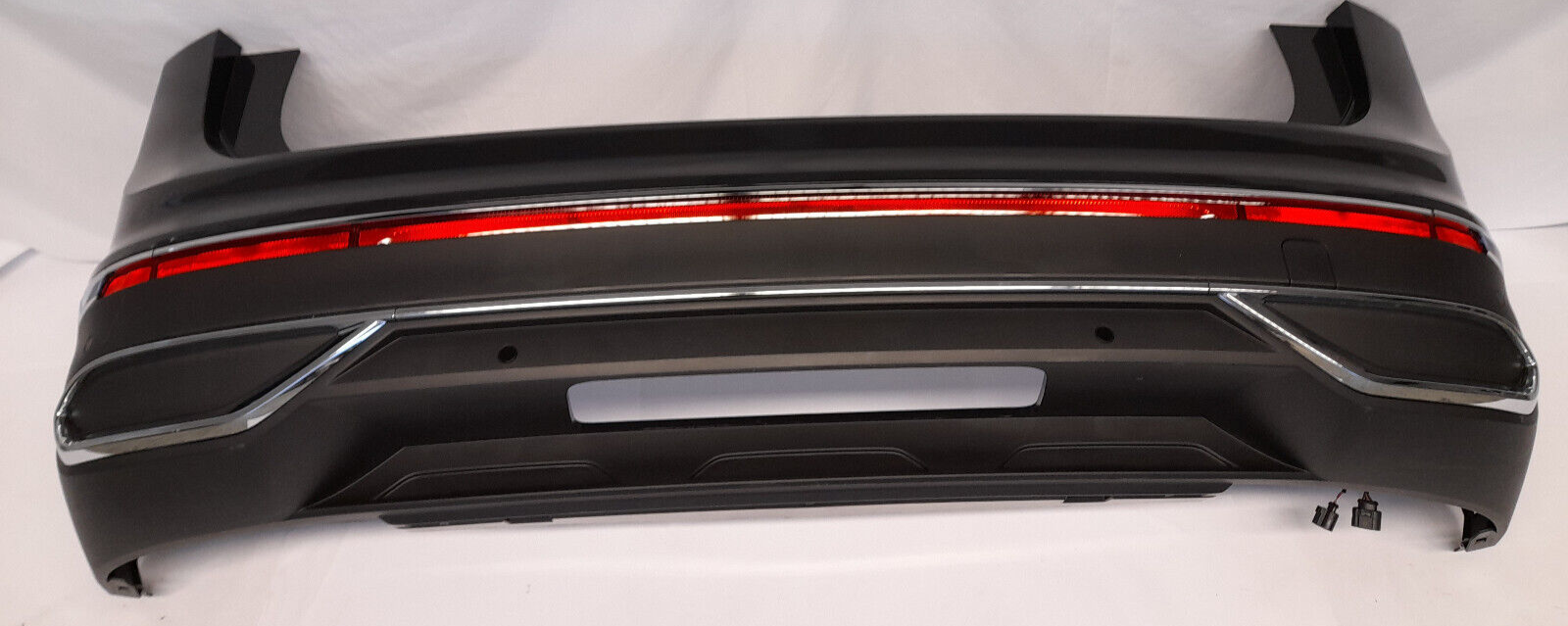 Original VW Tiguan AX1 Facelift Stoßstange Stoßfänger hinten Uranogrey 6 x PDC