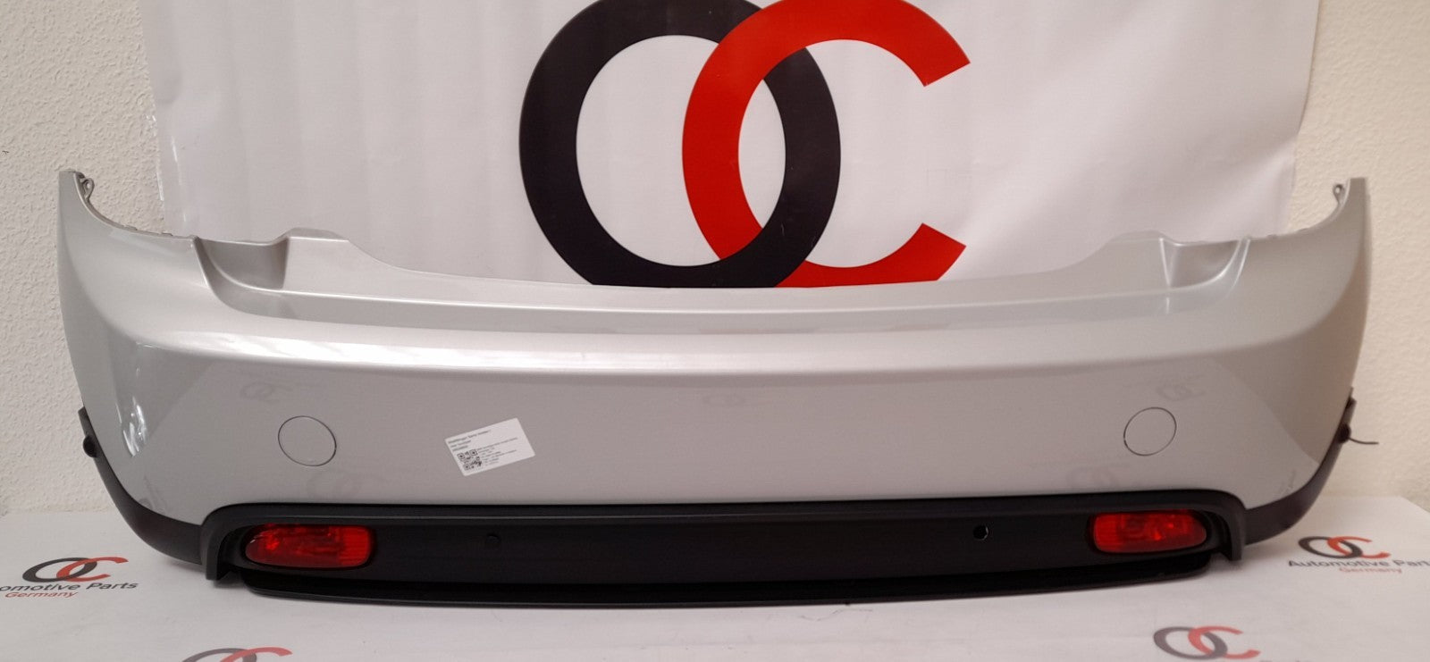 Mini Cooper SE F56 Stoßfänger PDC rear bumper white-silver metallic 7380009