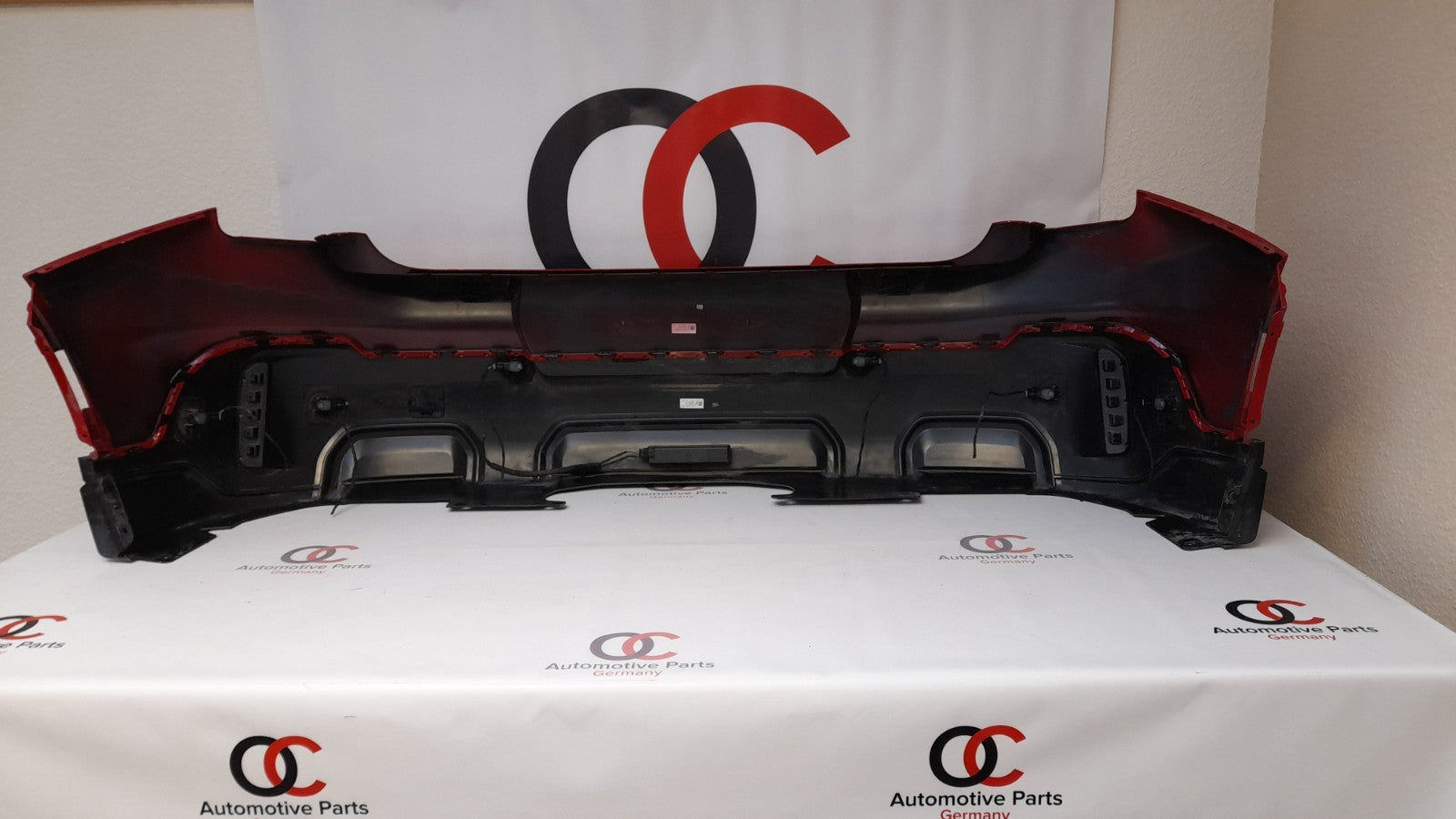 Original Mini Sport U25 Stoßfänger hinten Stoßstange bumper red PDC kamera
