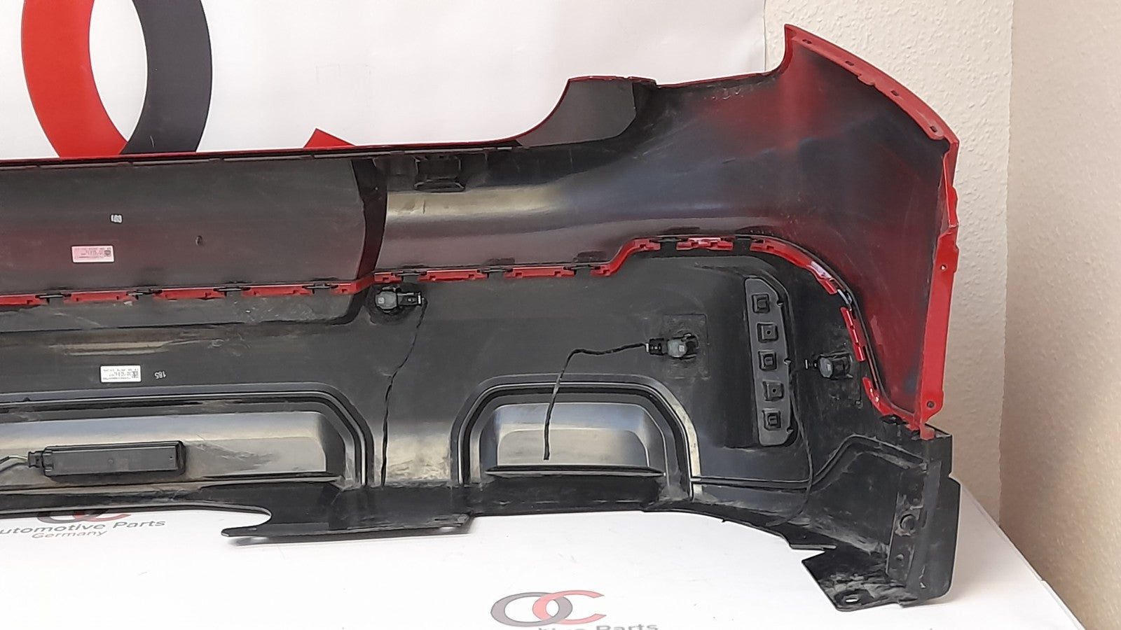 Original Mini Sport U25 Stoßfänger hinten Stoßstange bumper red PDC kamera