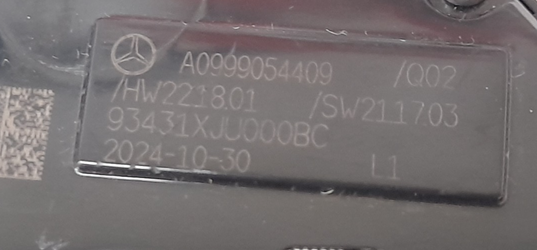 Original Mercedes -Benz SCHALTERFELD A0999054409