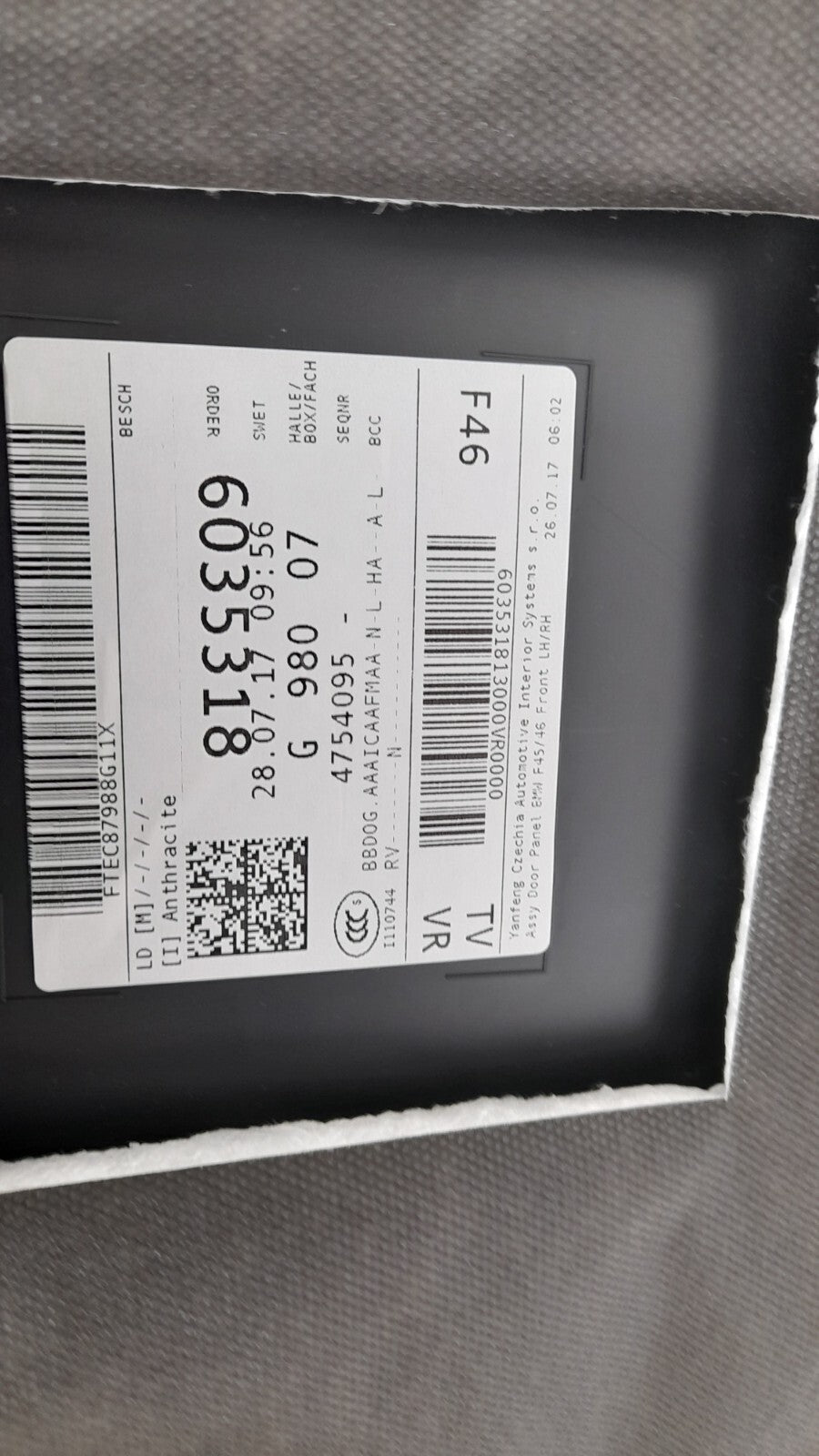 BMW 216d 2er Tourer F46 Vorne Türverkleidung verkleidung Rechts