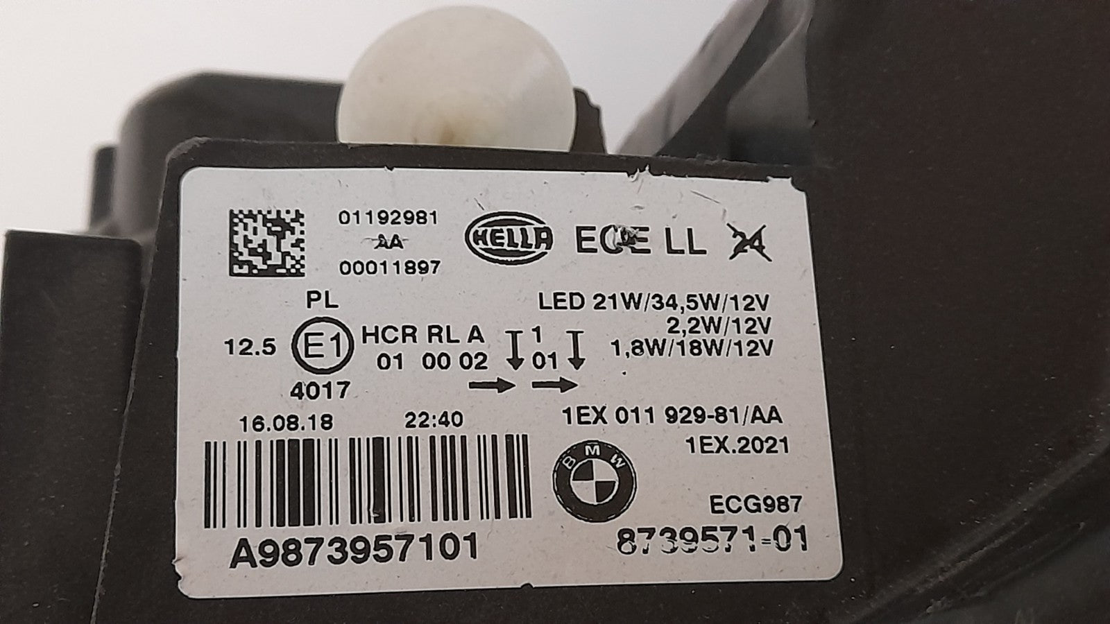 Original BMW1 F20 F21 A9873957101  Links LED Scheinwerfer Headlight