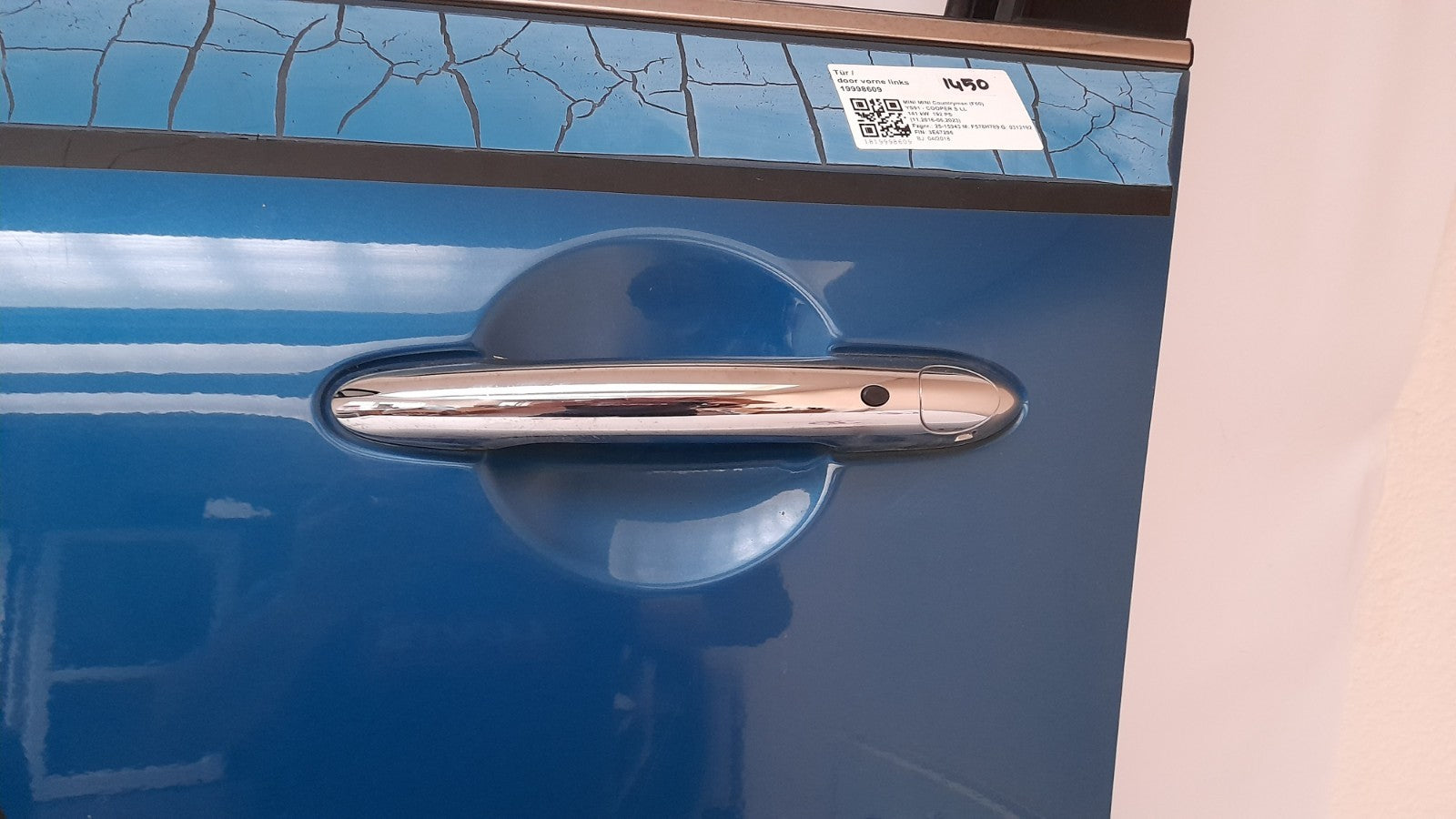 Orig. Tür Mini Countryman F60 7438595 Links Vorne Door, island-blue metallic