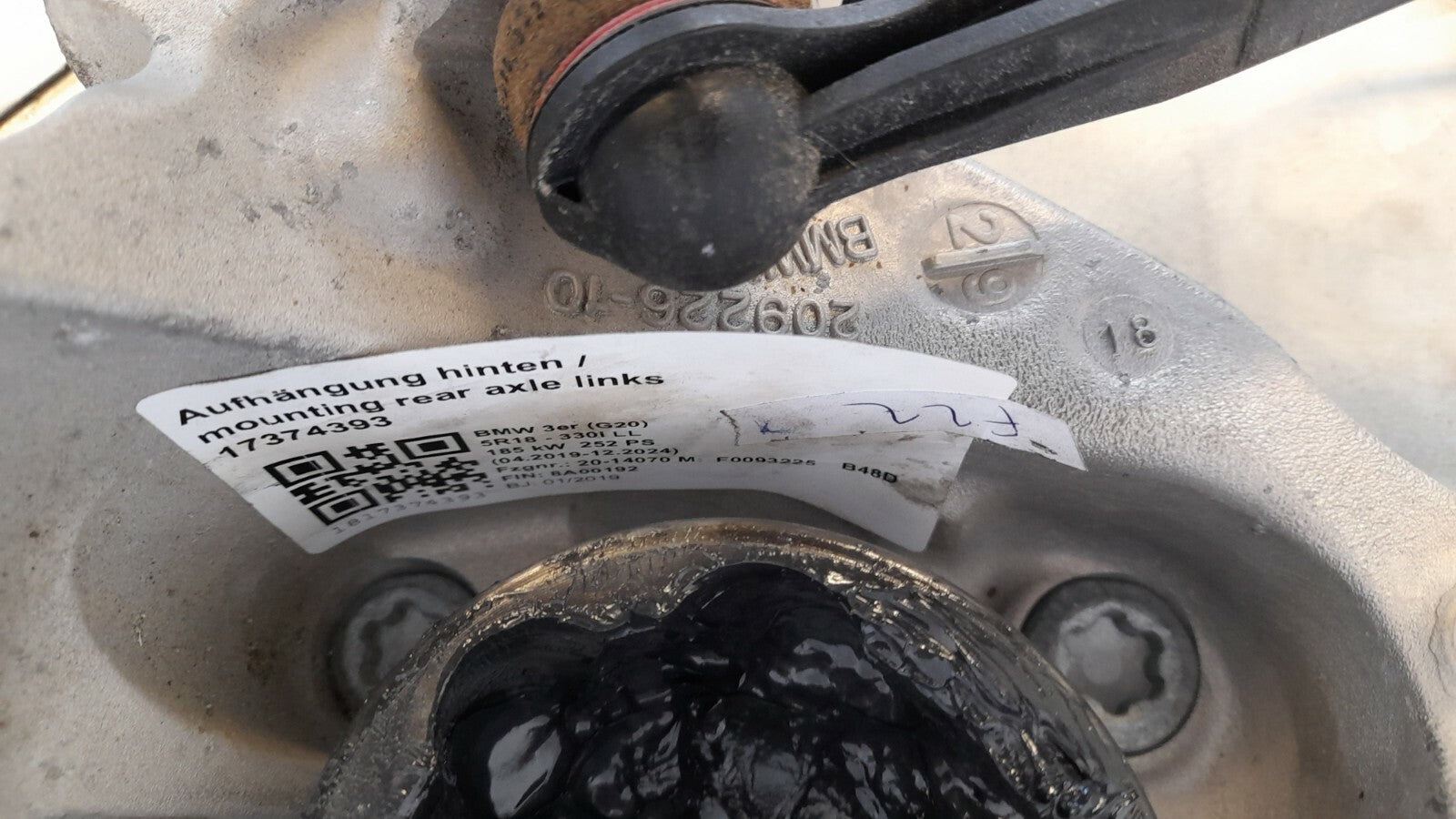 BMW 3er G20 G21 Schwenklager Aufhängung Querlenker Hinten Links 6879533 6862806