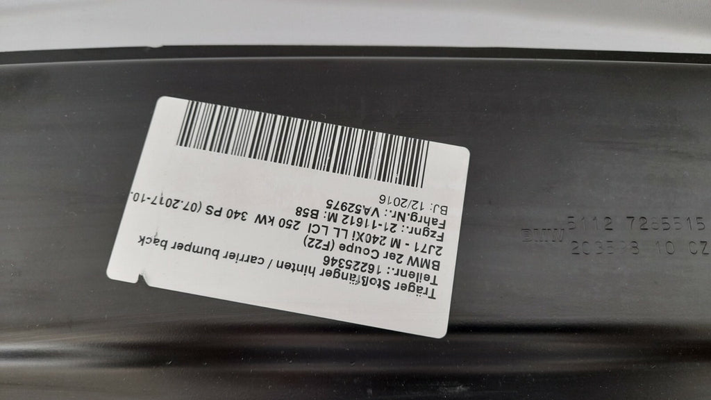 BMW 2er M240xi Sport F22 Coupe Träger Querträger hinten 7285515 carrier bumper
