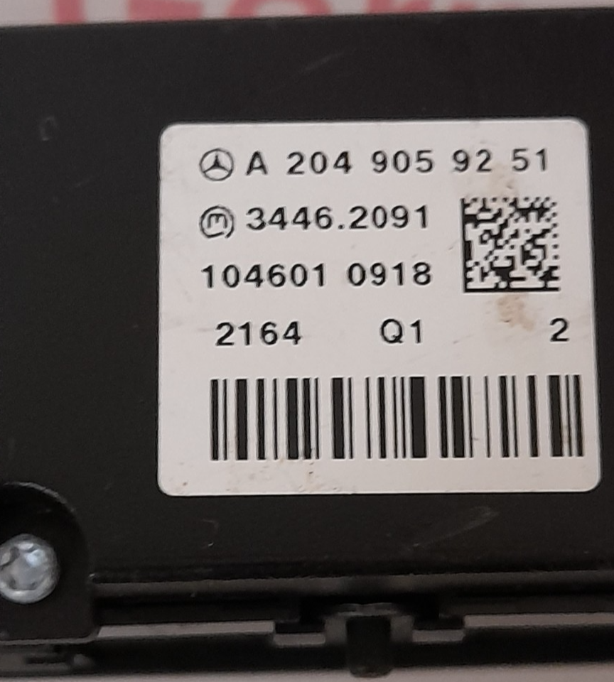Original MERCEDES-BENZ W204 BEDIENFELD A2049059251 SCHALTERBLOCK SWITCH BLOCK
