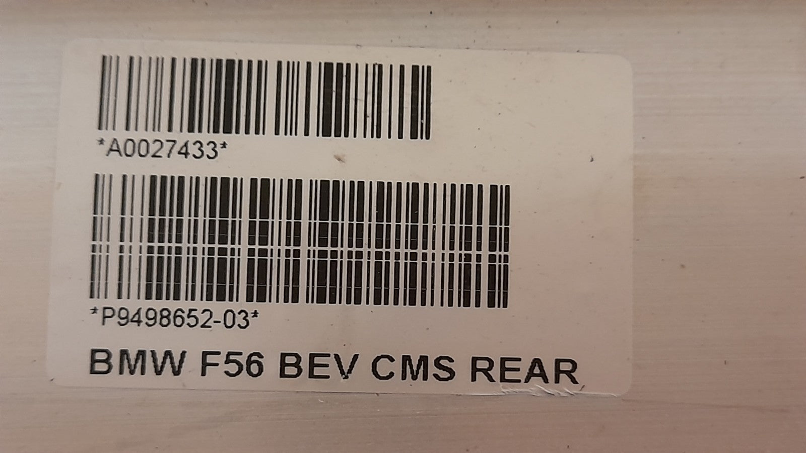 Original BMW Mini F56 F57 Träger Stossfänger hinten 7302552 Carrier, bumper rear