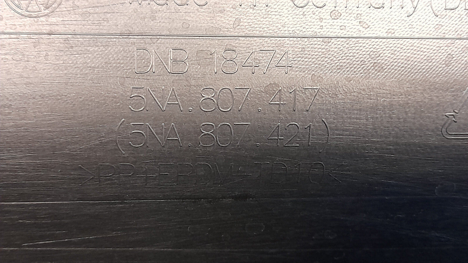 Original VW Tiguan AX1 Facelift Stoßstange Stoßfänger hinten Uronagrey 4XPDC