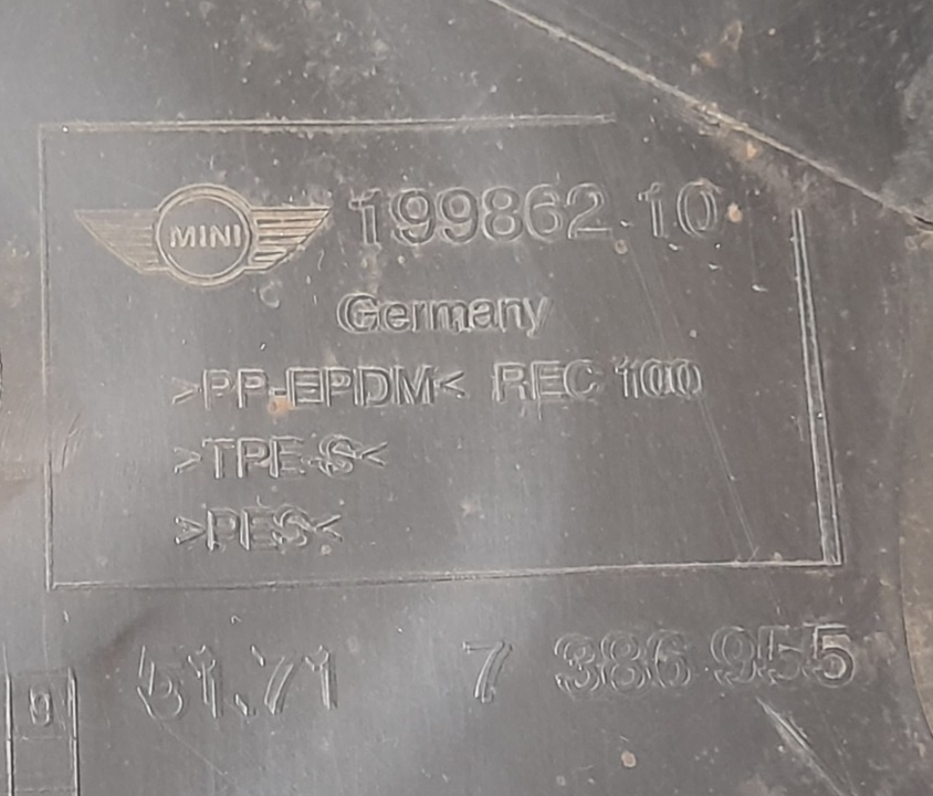 Original MINI COUNTRYMAN F60 Radhausverkleidung links vorne