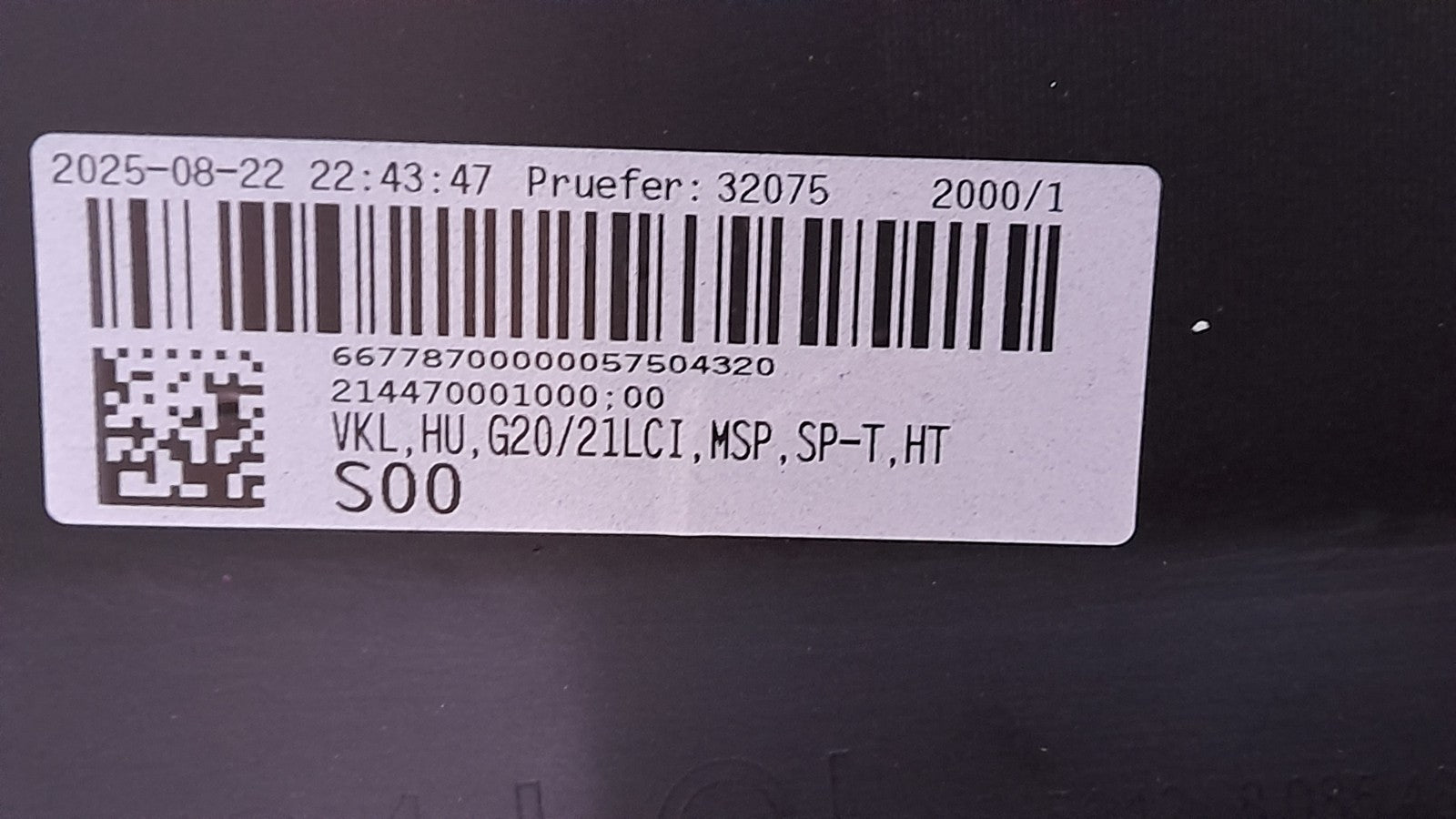 BMW 3er G20 G21 LCI M Paket Stoßstange hinten rear bumper Brooklyngrau 6*PDC