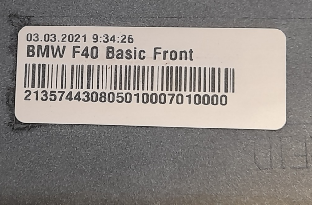 Original BMW 1er F40 Frontstoßstange Stoßstange vorne 4x PDC