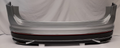 Original VW Tiguan AX1 Facelift Stoßstange Stoßfänger hinten Reflexsilber 6x PDC
