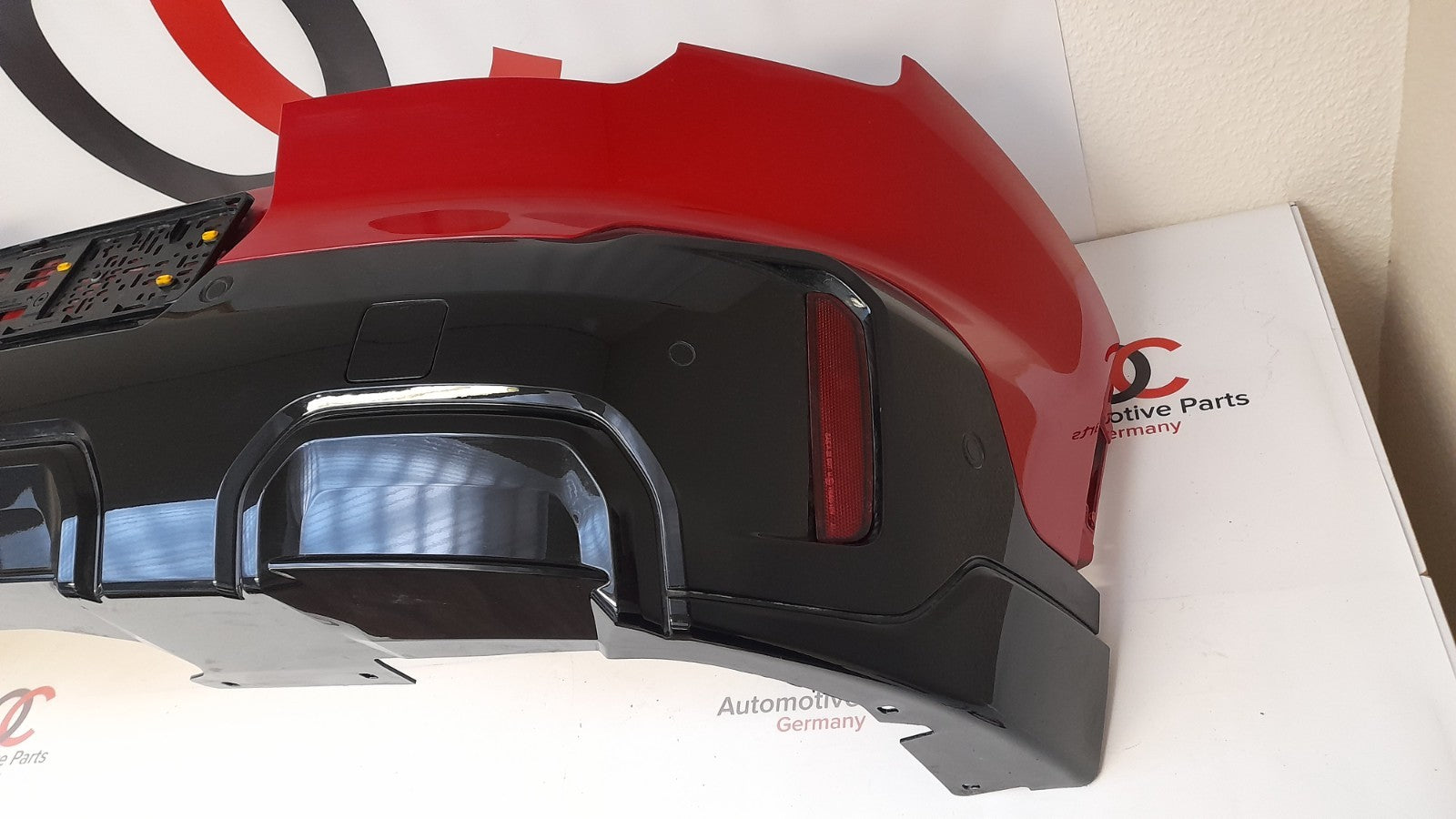 Original Mini Sport U25 Stoßfänger hinten Stoßstange bumper red PDC kamera