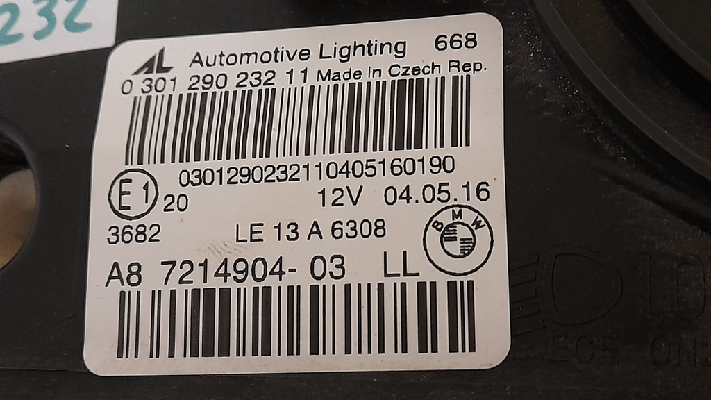 Original BMW 2er F45 F46 Voll LED Scheinwerfer Rechts 7214904-03 LL Headlight