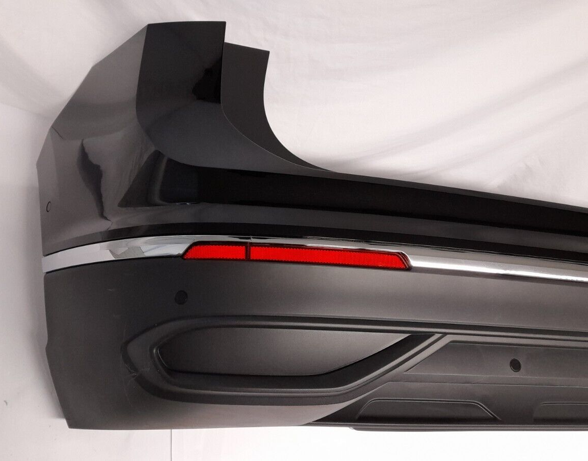 Original VW Tiguan AX1 Facelift Stoßstange Stoßfänger hinten Deepblack C9X 6xPDC
