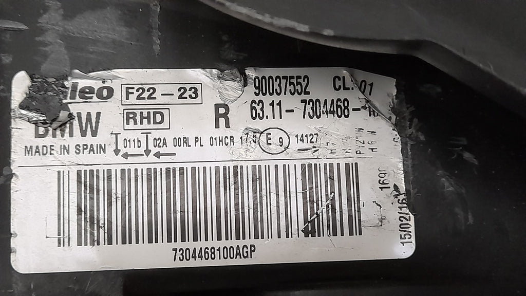 Original BMW 2 F22 F23 7304468 Rechts Scheinwerfer Headlight