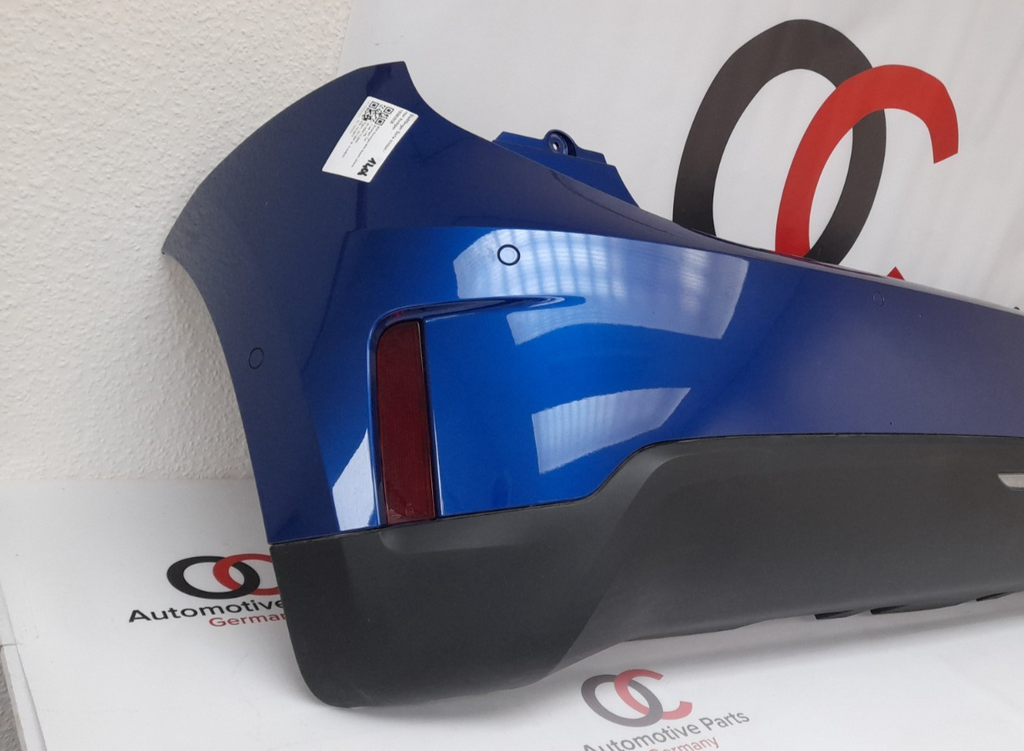 Original Mini J01 Cooper SE hinten Stoßstange bumper Blazing blue PDC KAMERA