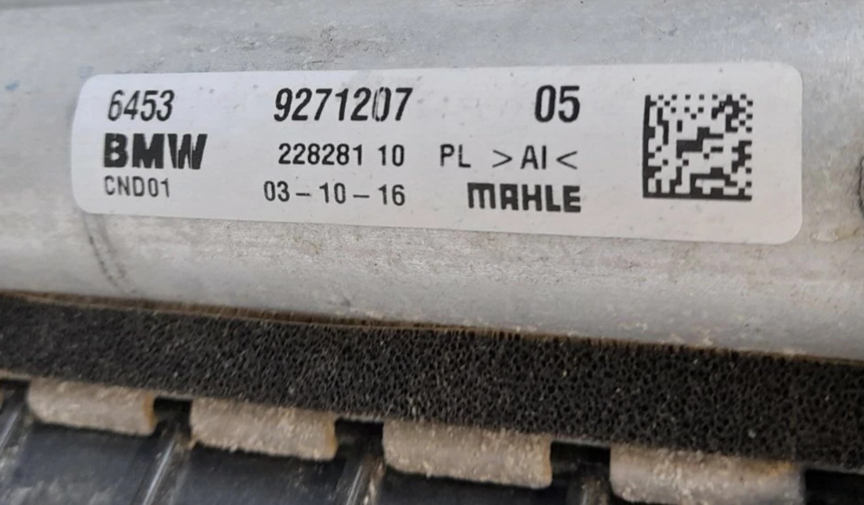 Original BMW F48 Kühler 8586321 Kondensator 9271207 Ladeluftkühler 7617598