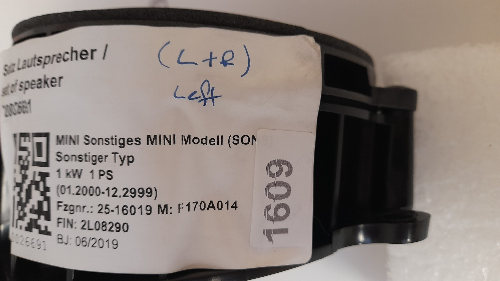 BMW F20 F54 F56 F57 F60  F90 G30 G31 Mitteltonlautsprecher Harman Kardon 9364956