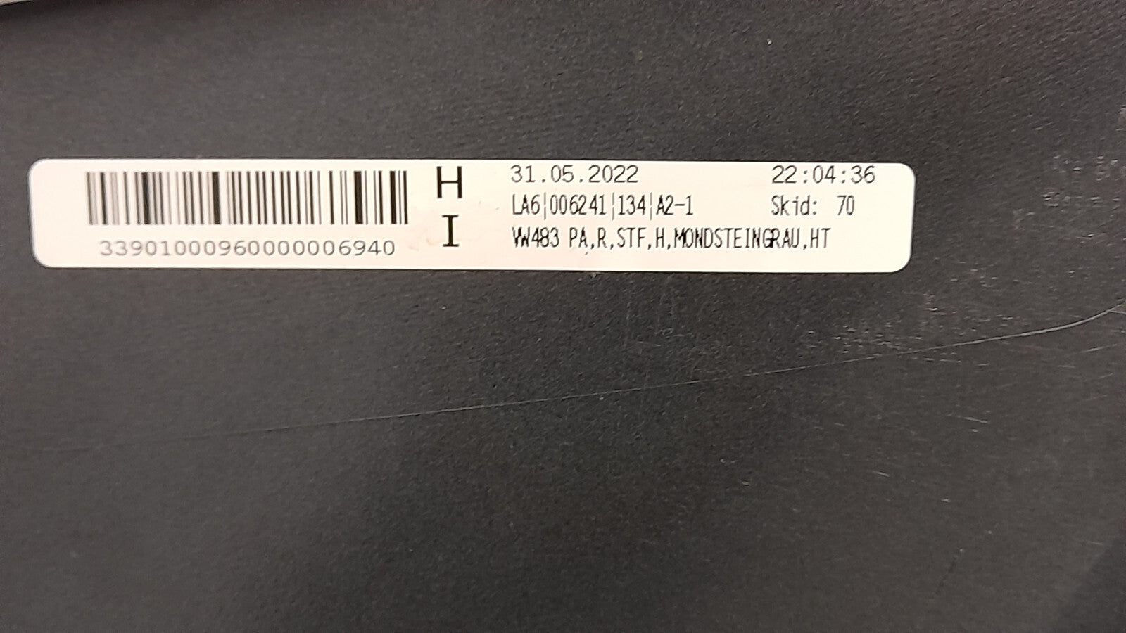 Original Stoßstange Stoßfänger hinten VW ARTEON 3H Facelift "R" Mondsteingrau [699]