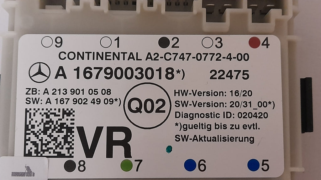Original Mercedes-Benz A1679003018 EQC Türsteuergerät Vorn Rechts W205 W213 W167