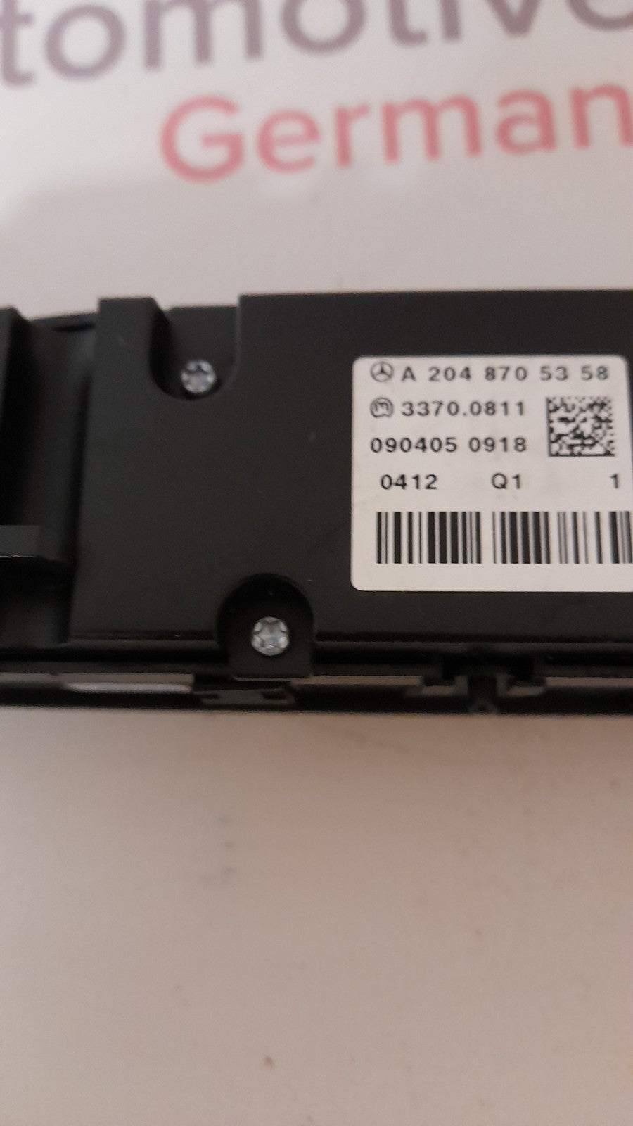 Original MERCEDES-BENZ W204 BEDIENFELD A2048705358 SCHALTERBLOCK SWITCH BLOCK