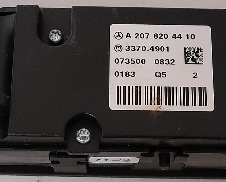 Original MERCEDES-BENZ BEDIENFELD A2078204410 SCHALTERBLOCK SWITCH BLOCK