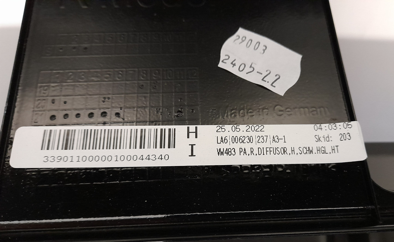 Original  VW ARTEON Stoßstange Bumper hinten 3H Facelift "R" -Line Mondsteingrau [849]