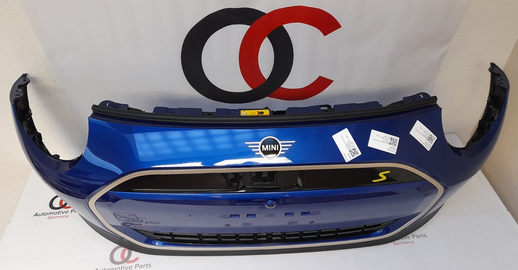 Mini Cooper J01 Cooper SE Stoßfänger vorne bumper Blazing blue PDC ACC Front Kam