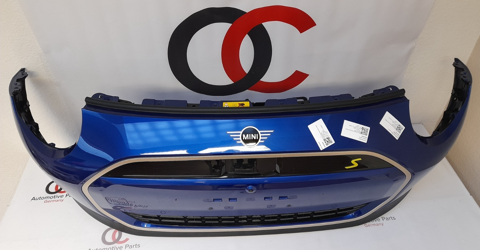 Mini Cooper J01 Cooper SE Stoßfänger vorne bumper Blazing blue PDC ACC Front Kam