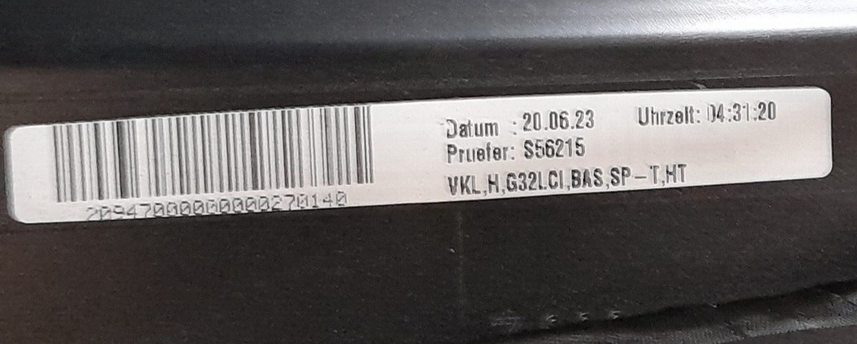 BMW 6er G32 LCI stossfänger hinten Weiss Mineralweiss bumper PDC