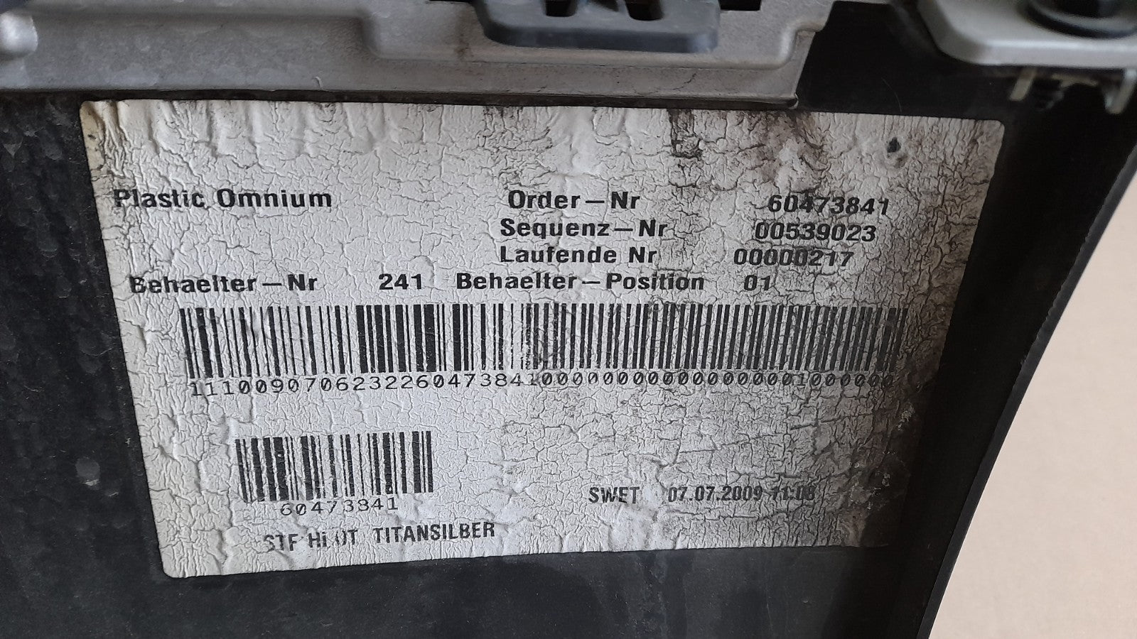 Original BMW X1 E84 x Drive 18d Stoßstange Stossfänger Bumper hinten 51122993568