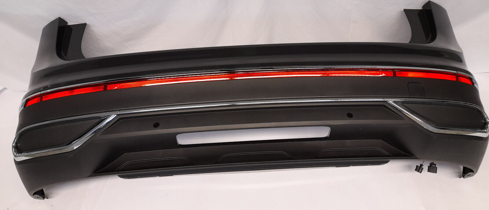 Original VW Tiguan AX1 Facelift Stoßstange Stoßfänger hinten Uranogrey 6 x PDC