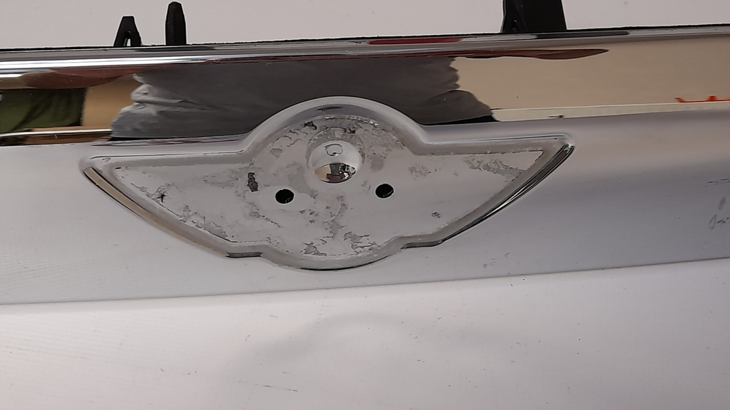 Original  Mini III F55 F56 Chrom Heckklappenbandgriff (Ohne Kamera) 5113-7362121