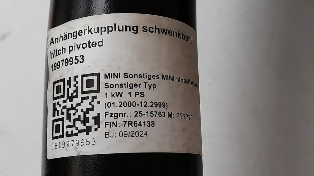 Mini U25 Countryman Anhängerkupplung elektrisch schwenkbar hitch pivoted 9498844