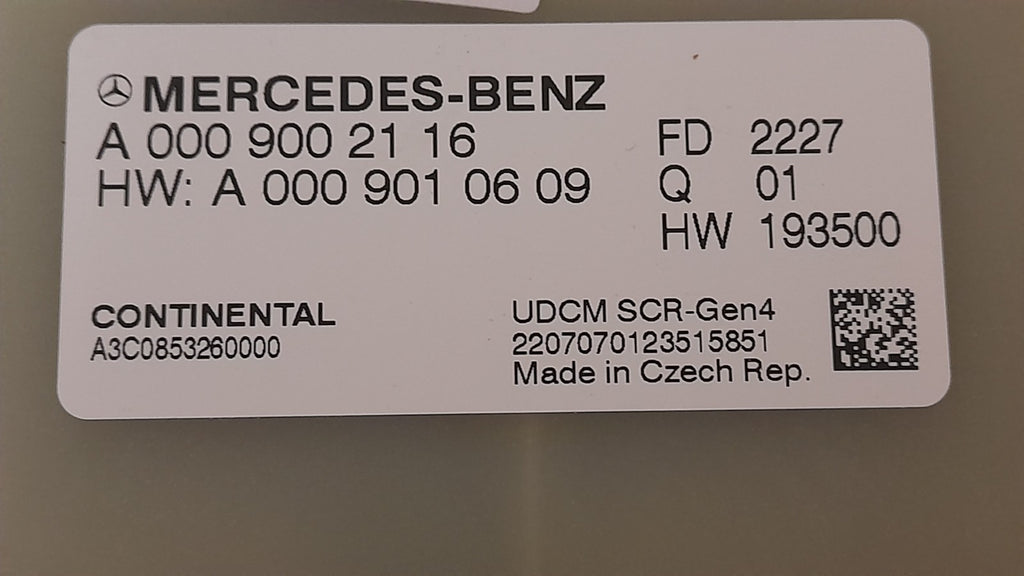 Original Mercedes Abgasrückführung AGR Steuergerät Modul SCR-GEN4 A0009002116