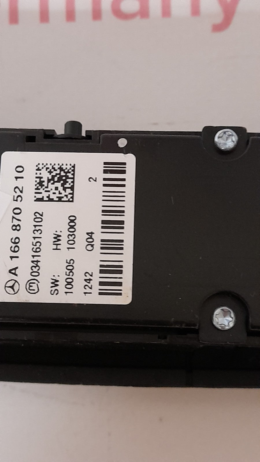 Original MERCEDES-BENZ A1668705210 SCHALTERBLOCK SWITCH BLOCK