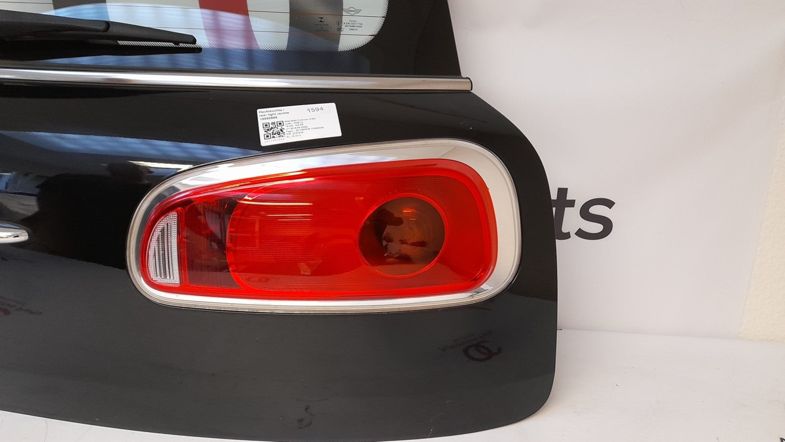 MINI Clubman F54 Heckklappe beidflügig rechts midnight-black metallic Split door
