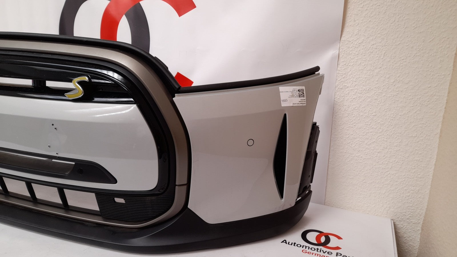 Original Mini Cabriolet F57 Cooper S Stoßfänger vorne bumper PDC white silver