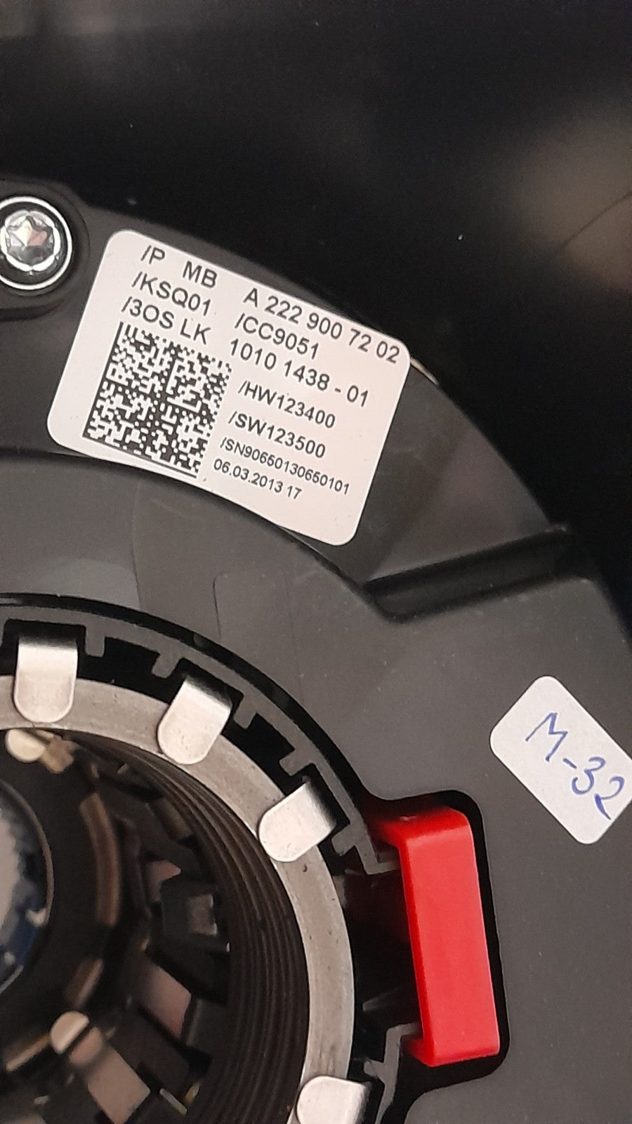 Mercedes W222 S Klasse Lenksteuergerät Lenkstockschalter Schleifring A2229007202