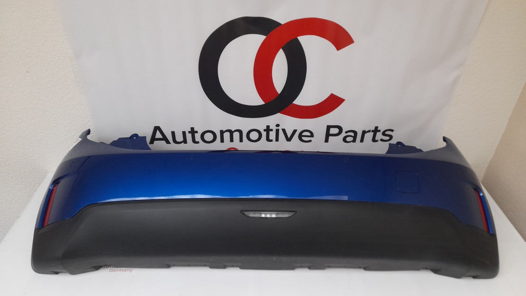 Original Mini J01 Cooper SE hinten Stoßstange bumper Blazing blue PDC KAMERA