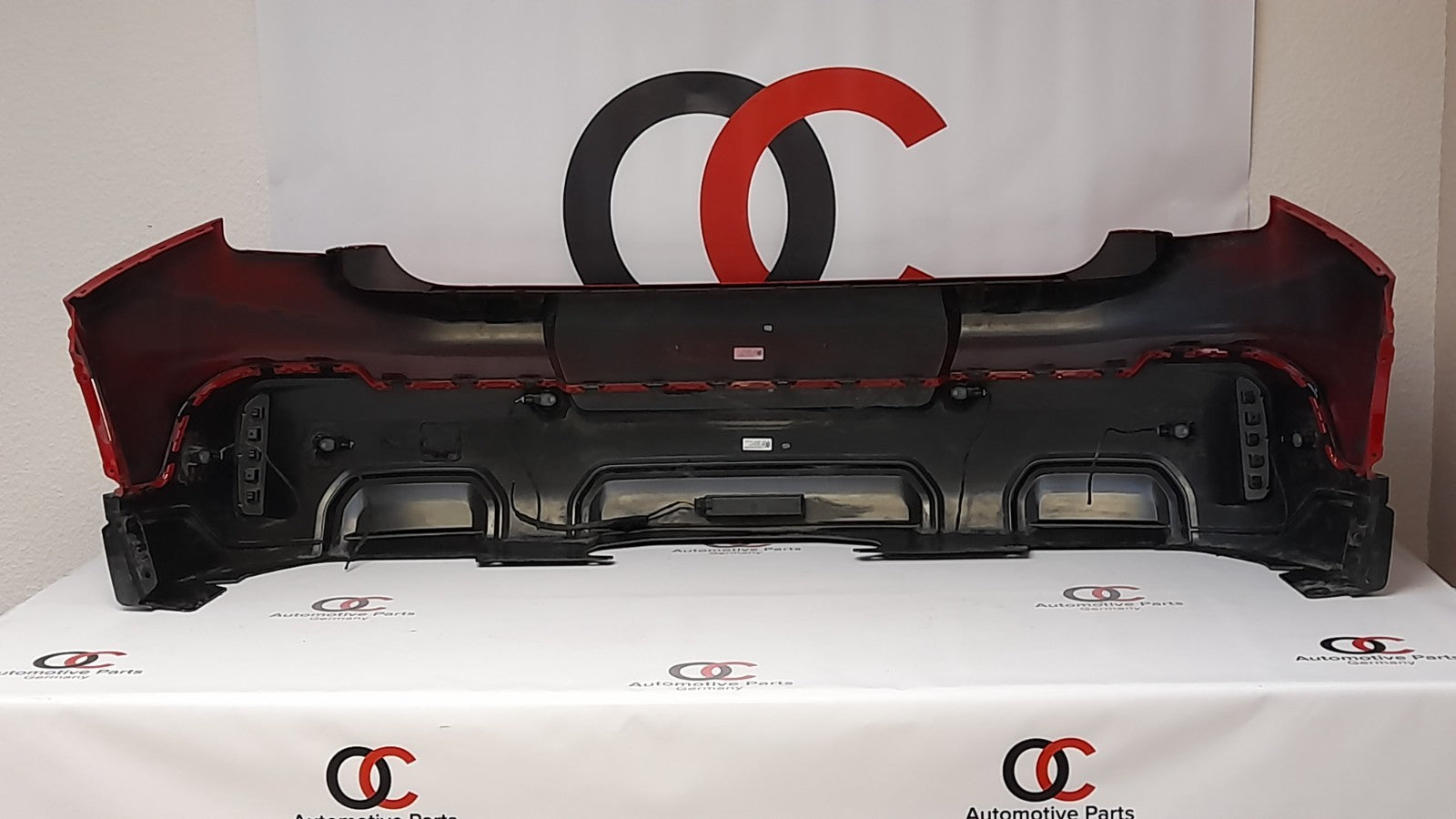Original Mini Sport U25 Stoßfänger hinten Stoßstange bumper red PDC kamera