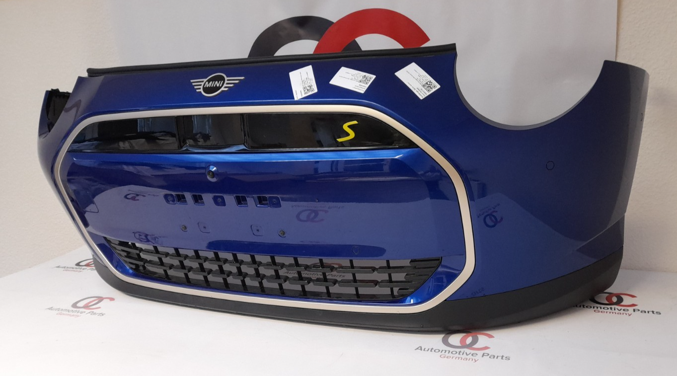 Mini Cooper J01 Cooper SE Stoßfänger vorne bumper Blazing blue PDC ACC Front Kam