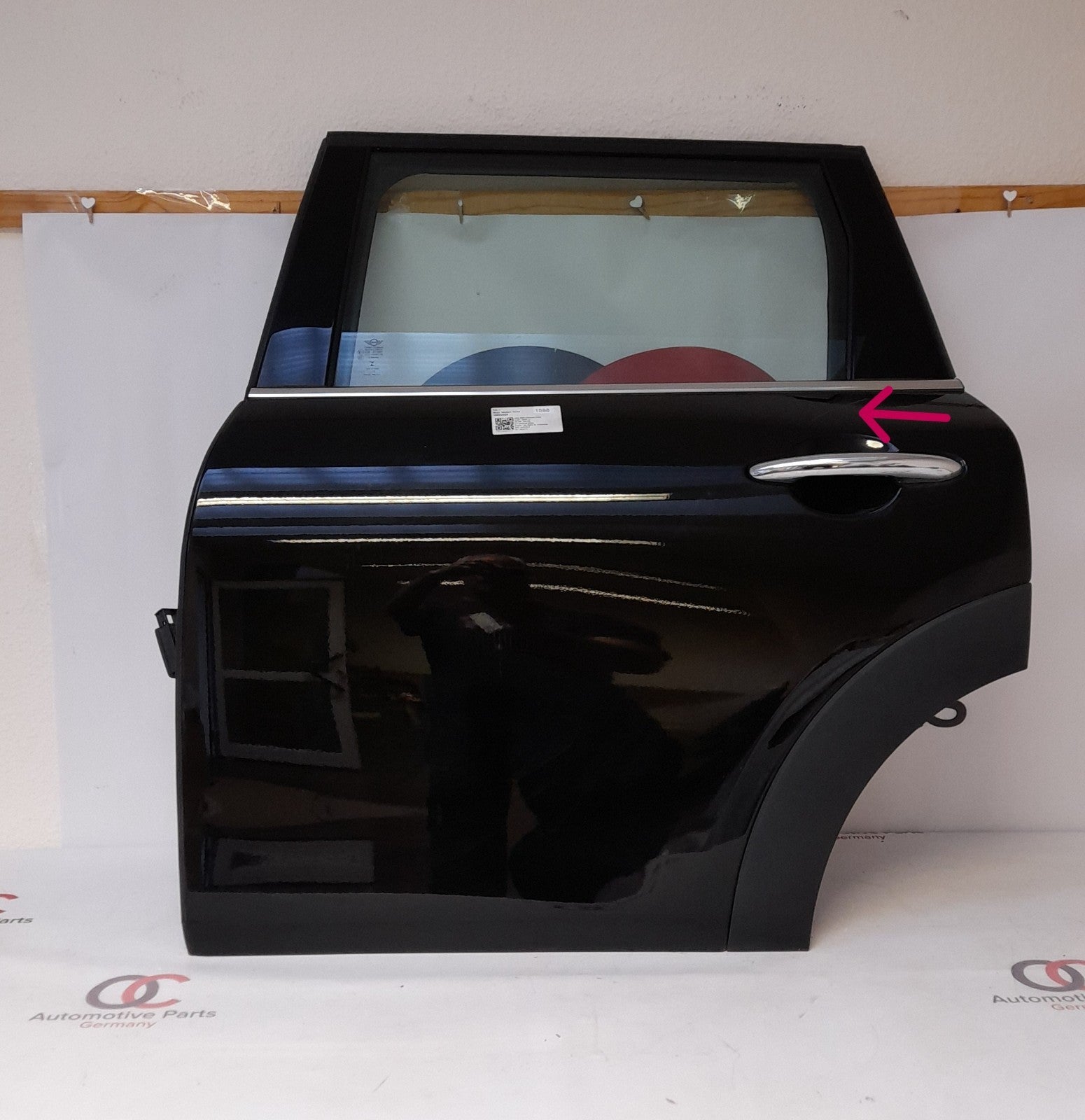 MINI Clubman (F54) Tür hinten links 7343903 midnight-black metallic, left door