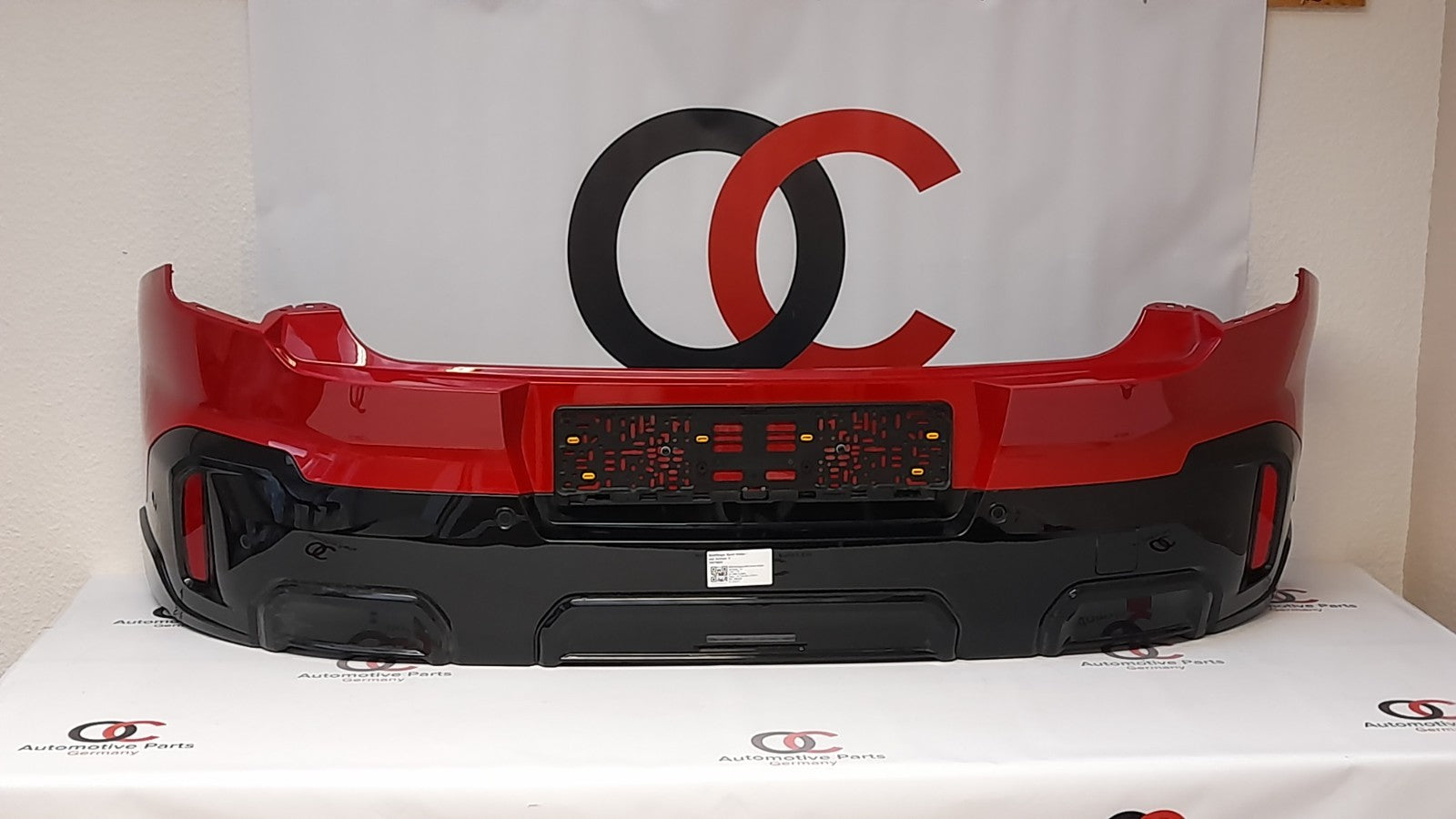 Original Mini Sport U25 Stoßfänger hinten Stoßstange bumper red PDC kamera
