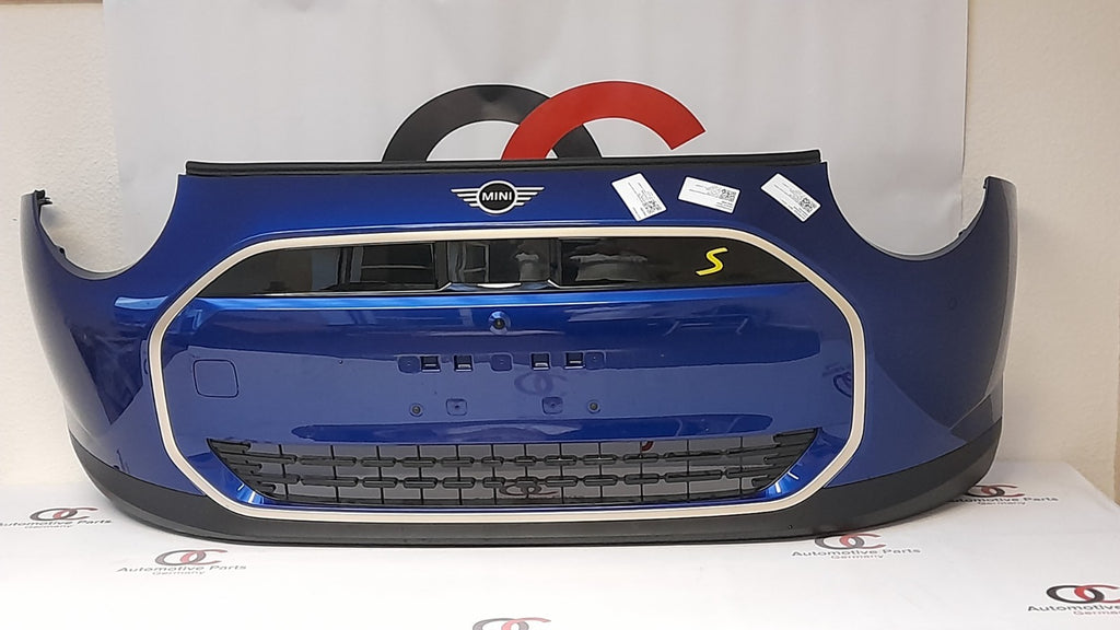 Mini Cooper J01 Cooper SE Stoßfänger vorne bumper Blazing blue PDC ACC Front Kam