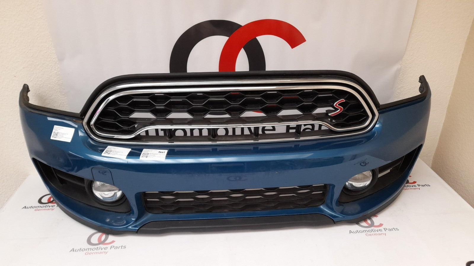 Mini Countryman F60 Stoßfänger Sport vorne island blue matallic, Stoßstange